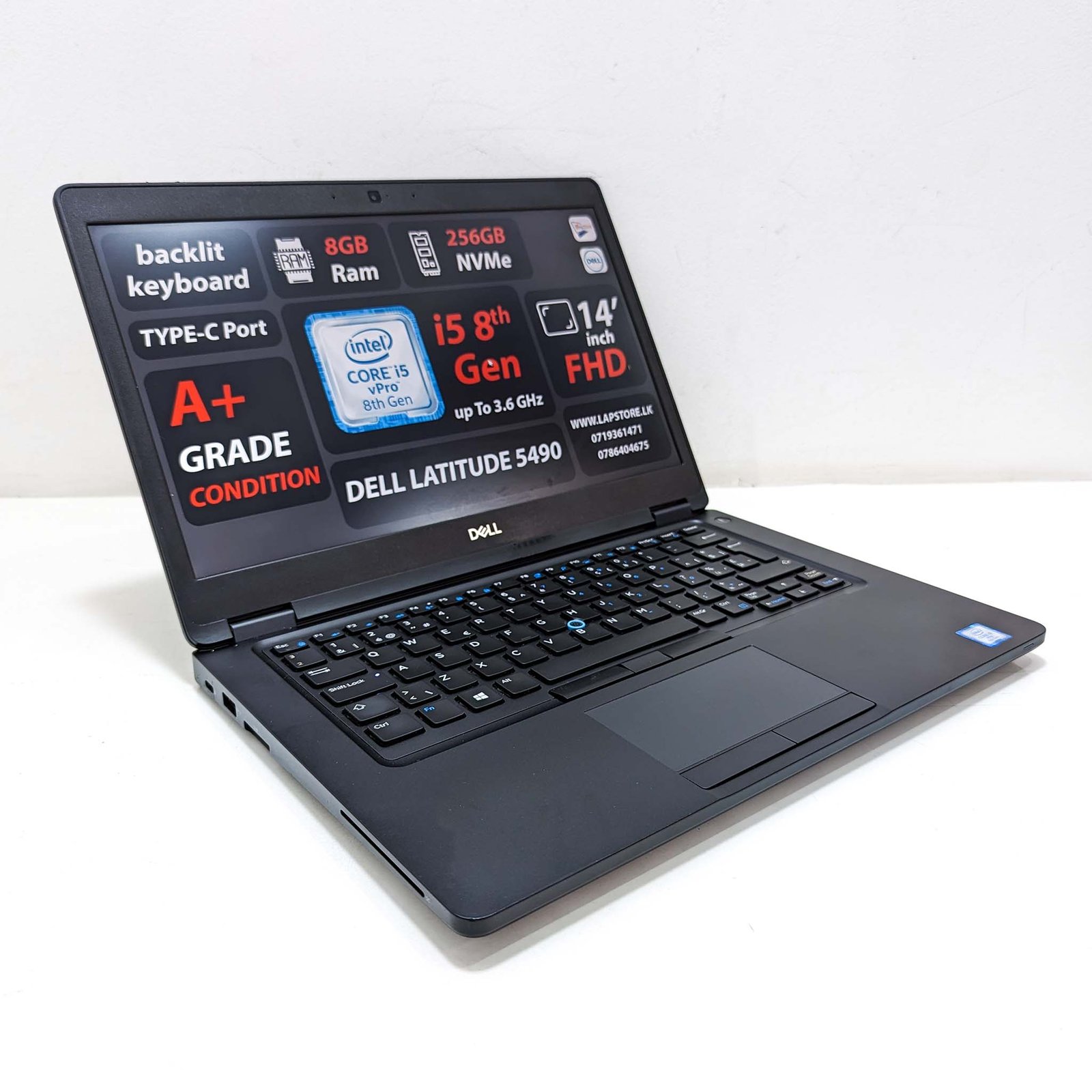 Dell (New) i5 8th Gen – E-5490 | 256GB + 8GB RAM Laptops