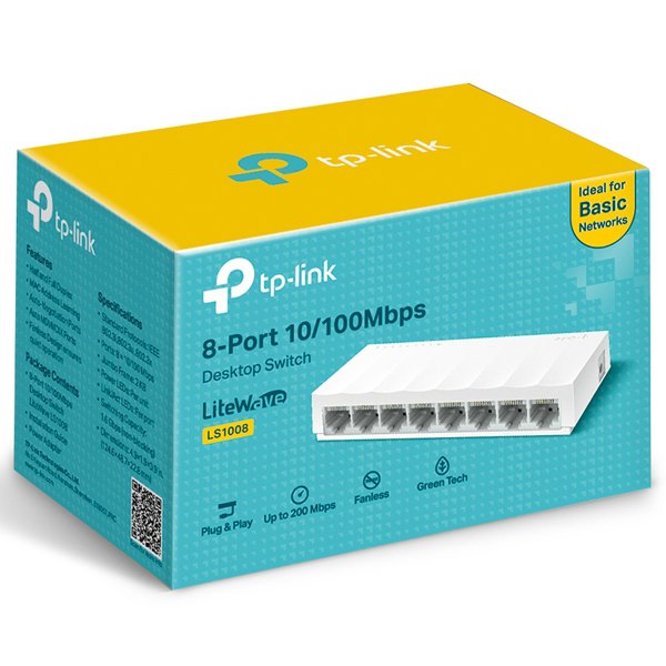 TP-LINK LS1008 8 PORT 10/100MBPS SWITCH (2y)