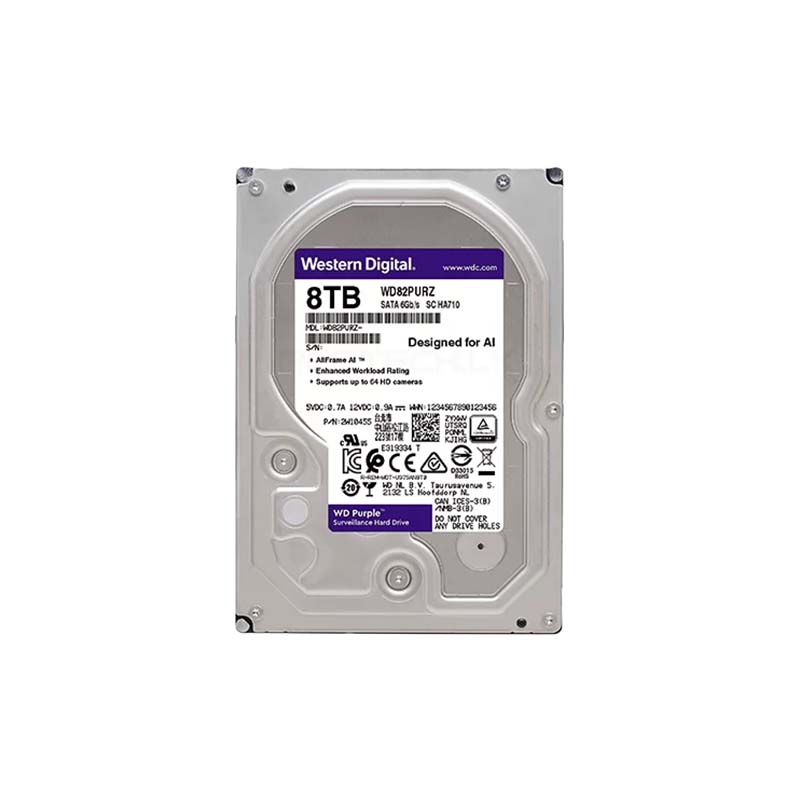 WD PURPLE 8TB BRAND NEW HDD ( 03 YEARS WARRANTY )