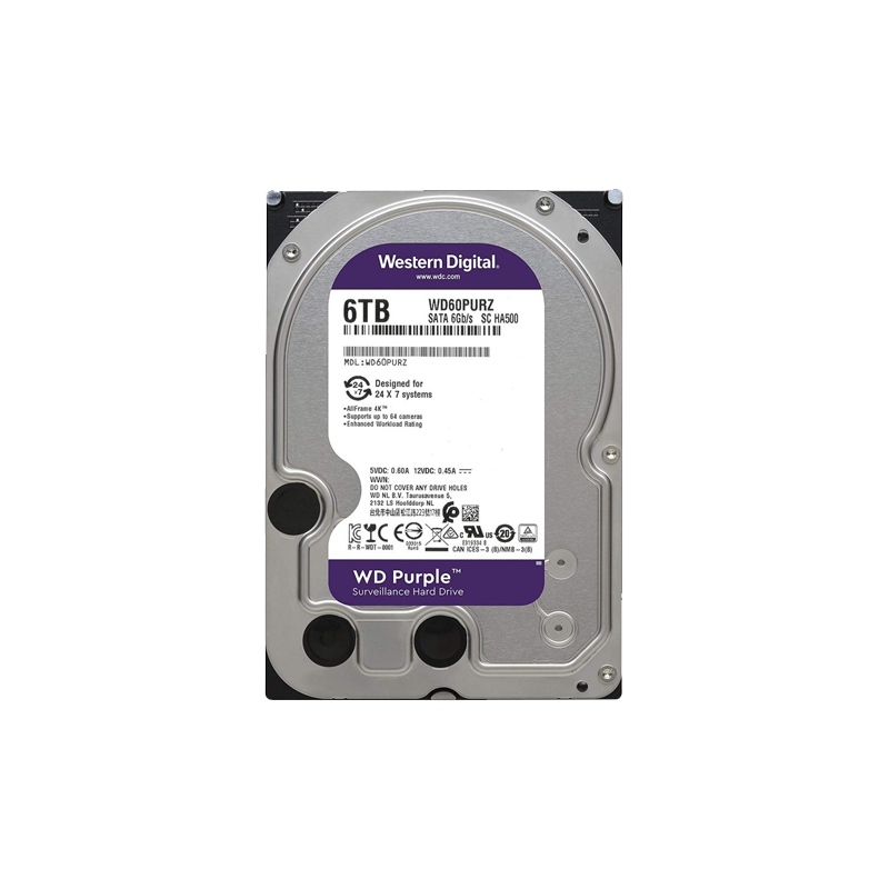 WD PURPLE 6TB BRAND NEW HDD ( 03 YEARS WARRANTY )