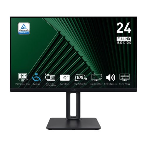 MSI PRO MP245PG 23.8" INCH 100Hz 1ms FHD Ultra Slim Frameless Monitor With Adjustatble Stand ( 3 YEARS WARRANTY )