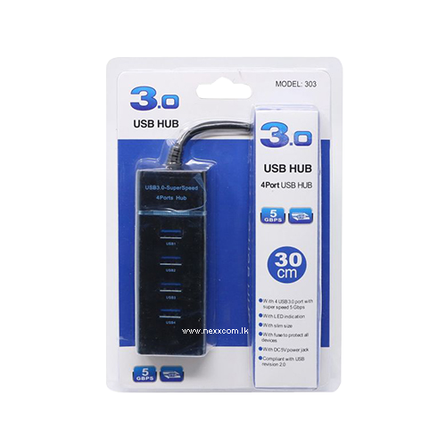 USB 3.0 4 PORT HUB 30CM